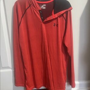 Under Armour Red Pullover with Black Details